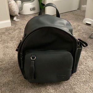 Skip Hop leather back pack diaper bag